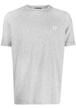 Fred Perry Ringer logo-embroidered T-shirt - Grey