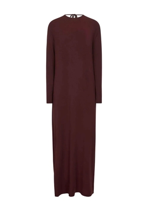 Uma Wang neck-tie maxi dress - Red