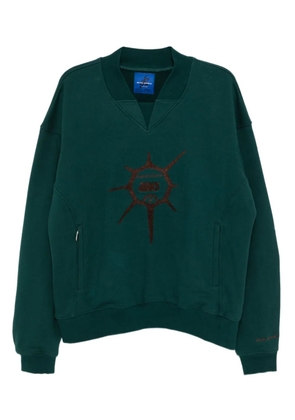 ASICS graphic-embroidered sweatshirt - Green