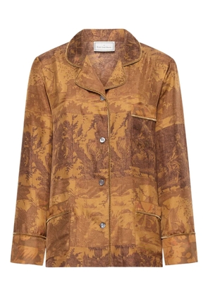 Pierre-Louis Mascia landscape-print shirt - Brown