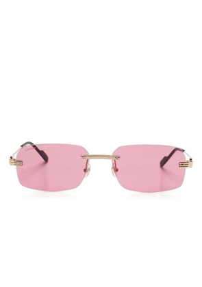 Cartier Eyewear rimless sunglasses - Gold