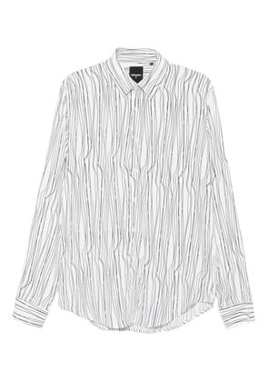 Patrizia Pepe graphic-print flowing shirt - White