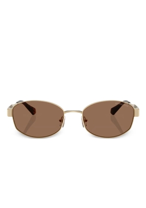 Michael Kors oval-frame sunglasses - Gold