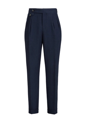 Brunello Cucinelli pleats trousers - Blue