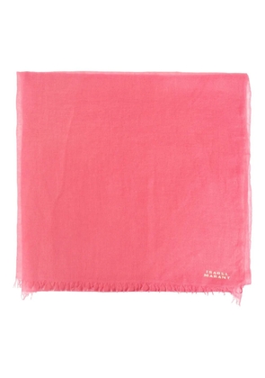 ISABEL MARANT Alette frayed scarf - Pink