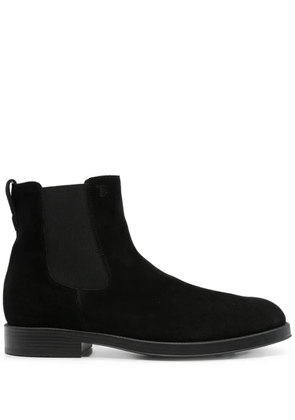 Tod's elastic-panel suede Chelsea boots - Black