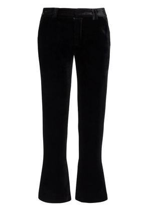 Balmain cropped velvet trousers - Black