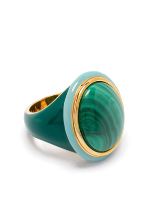 Aurelie Bidermann Tabarin malachite ring - Green