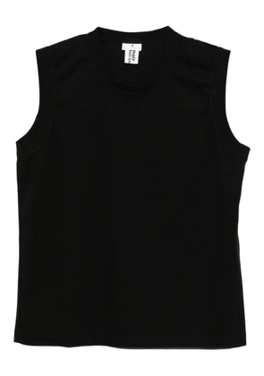 Noir Kei Ninomiya cotton tank top - Black