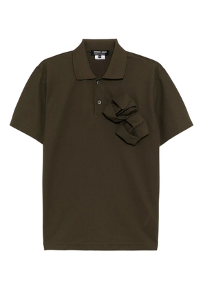 Comme des Garçons Homme Deux ruffled polo shirt - Green