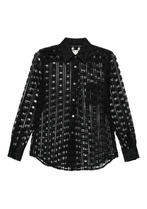 Comme Des Garçons embroidered shirt - Black