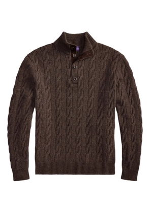 Ralph Lauren Purple Label cable-knit sweater - Brown