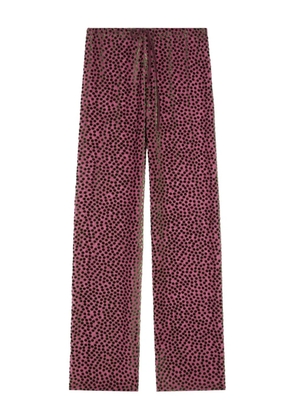 DRIES VAN NOTEN elasticated polka-dot trousers - Pink