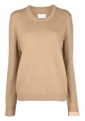 Maison Margiela round neck knit jumper - Neutrals