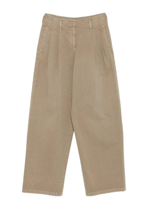 Golden Goose pleated wide-leg trousers - Green