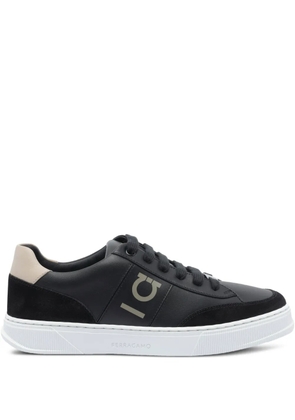 Ferragamo Alaska leather logo sneakers - Black