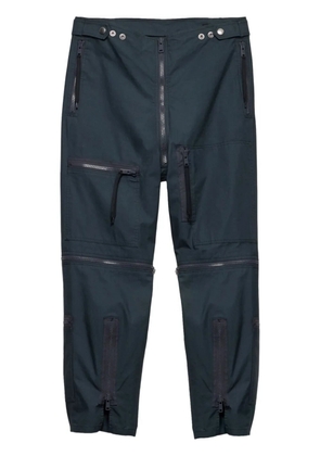 Prada decorative-zip trousers - Grey
