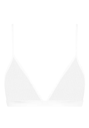 Maison Close Pure Tentation triangle mesh bra - White