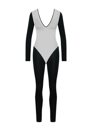 Maison Close Pure Tentation long-sleeve backless catsuit - Black