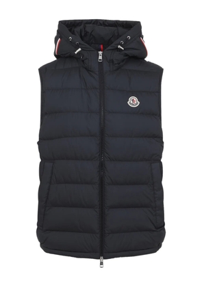 Moncler logo-patch gilet - Black