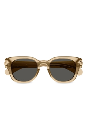 Gucci Eyewear square-frame 'Beige' sunglasses - Neutrals