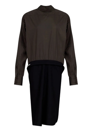Maison Margiela panelled midi dress - Black