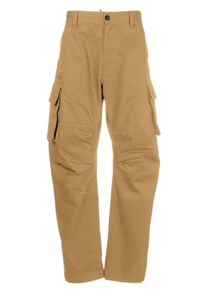 DSQUARED2 logo patch cargo trousers - Neutrals
