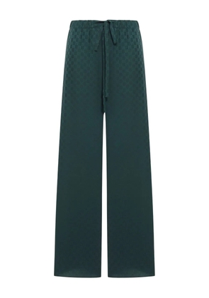 Gucci GG-jacquard trousers - Green