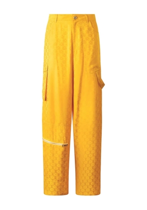 Roberto Cavalli patterned cargo trousers - Yellow
