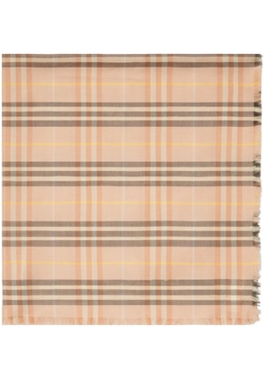 Burberry check-pattern scarf - Neutrals
