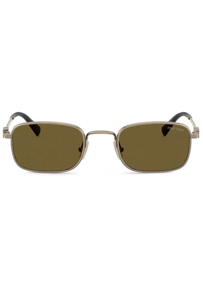 Miu Miu Eyewear rectangle-frame sunglasses - Gold