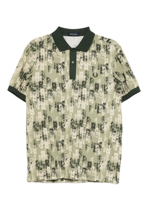 Fred Perry graphic-print polo shirt - Green