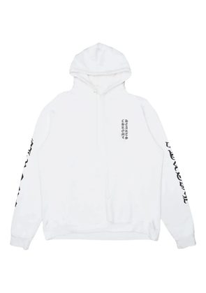Chrome Hearts logo-print hoodie - White