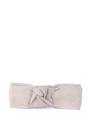 Missoni knotted headband - Pink