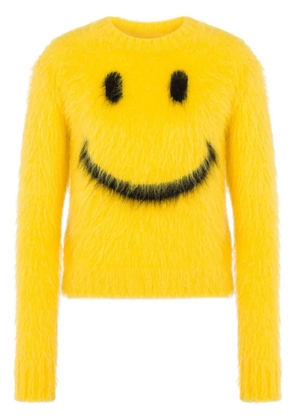 Moschino intarsia-knit smile jumper - Yellow
