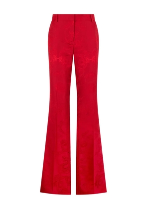 Roberto Cavalli floral trousers - Red