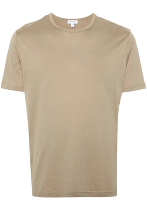 Sunspel crew-neck cotton T-shirt - Neutrals