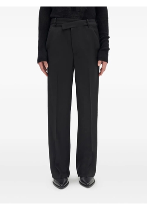 Ann Demeulemeester wrap-front wool pants - Black