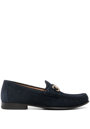 Brunello Cucinelli horsebit-detail suede loafers - Blue