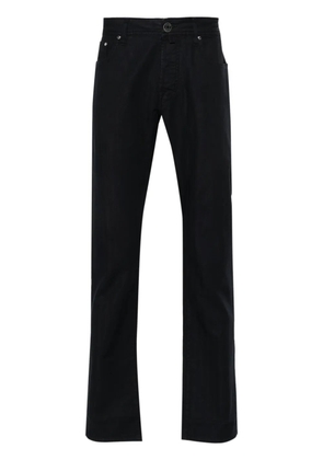 Jacob Cohën scarf-detail straight trousers - Blue