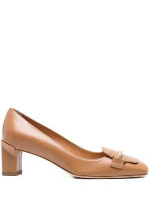 Tod's 55mm buckle-detail pumps - Brown