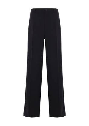 Balenciaga pressed-crease twill trousers - Black