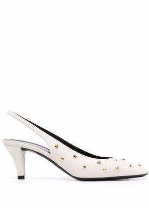 Saint Laurent Carole 60mm studded pumps - Neutrals