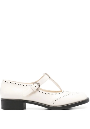 Miu Miu 35mm leather loafers - White
