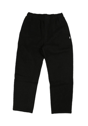 Stüssy embroidered-logo trousers - Black