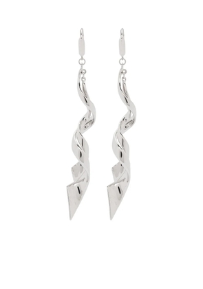 Eddie Borgo Spiraled Ribbon earrings - Silver