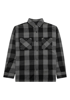 Neighborhood check-pattern shirt - Black