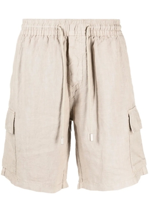 Vilebrequin logo-patch linen shorts - Neutrals