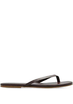 Melissa Odabash thong-strap leather sandals - Brown