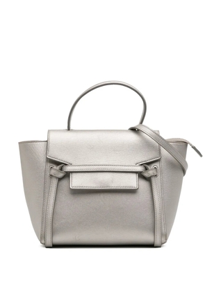 Celine Pre-Owned 2018 Nano Laminated Calfskin Belt Bag satchel - Silver